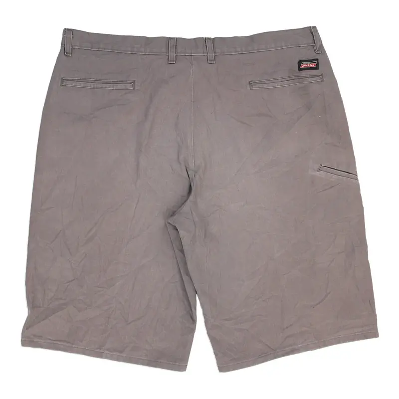 Heavily Worn Dickies Shorts - 40W 12L Grey Cotton Blend