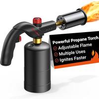 ThermoMaven Propane Torch for Kitchen Cooking, Flamethrower-Style Torch Lighter with Unlimited Adjustable Flame, Charcoal Sta...