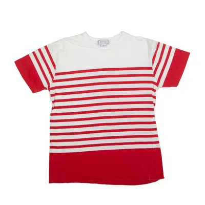 JENNIFER MOORE Striped T-Shirt Red Short Sleeve Womens M