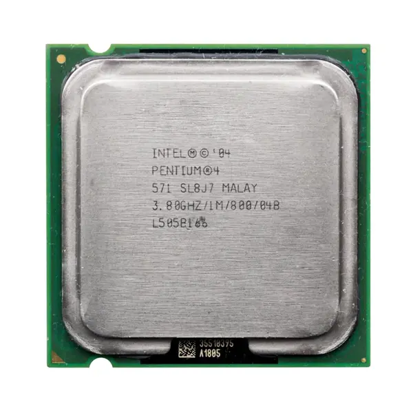 SL8J7 Intel Pentium 4 571 Single-Core 3.80GHz 800MHz FSB 1MB L2 Cache Socket LGA775 Processor