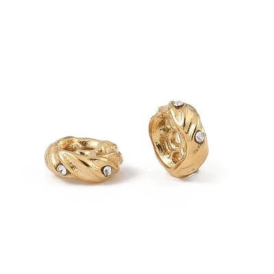 304 Stainless Steel Rhinestone Beads
