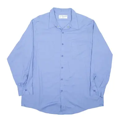 ARAMARK Worker Shirt Blue Long Sleeve Mens XL