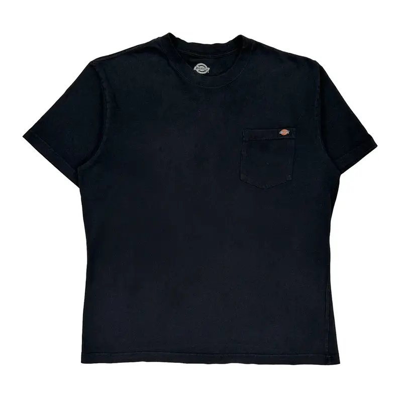 Dickies T-Shirt - Large Black Cotton