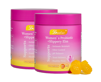 【2 PACK】LEEFAR Her Juicy  Feminine Probiotics Gummies- All in One Solution with Slippery Elm and Prebiotics&Lactobacillus...
