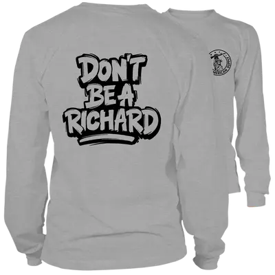 Richard - Long Sleeve Heather Gray T-Shirt