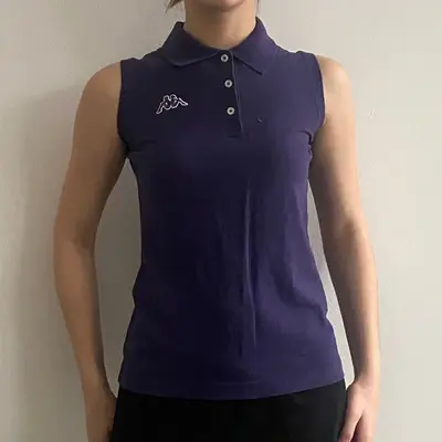 Kappa Polo Top - Medium Purple Cotton