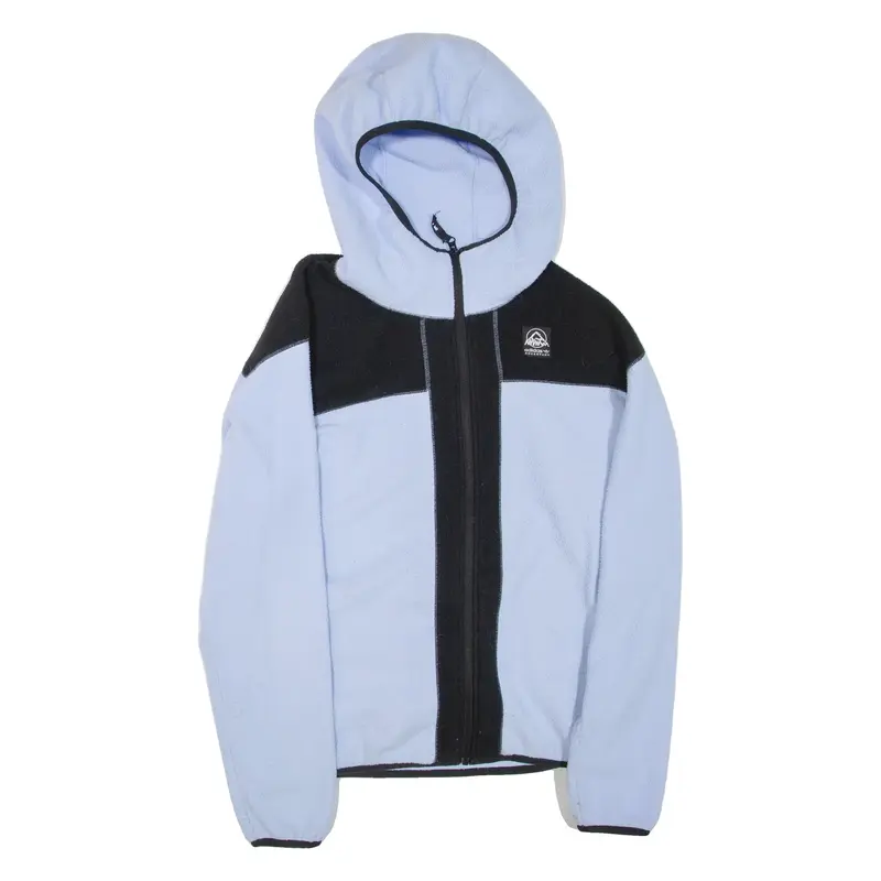 ADIDAS Mens Fleece Jacket Blue Hooded S
