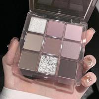 9 Color Eyeshadow Palette, Matte and Glitter Eye Shadows Palette, Long Lasting Shimmering Eye Shadow Makeup Products for All ...