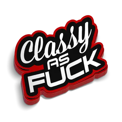 Classy AF Hard Hat Decal