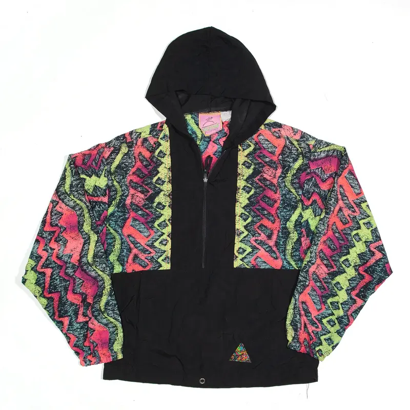 OCEAN EQUIPMENT Anorak Jacket Beige Crazy Pattern Boys XL