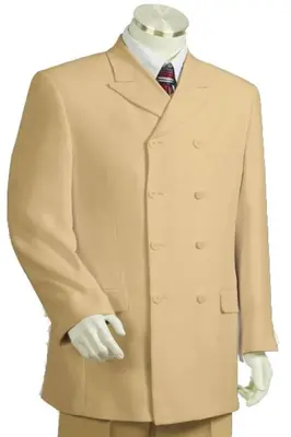 Canto Mens 3 Piece Microfiber Urban Zoot Suit Pic Stitching Formal Wear