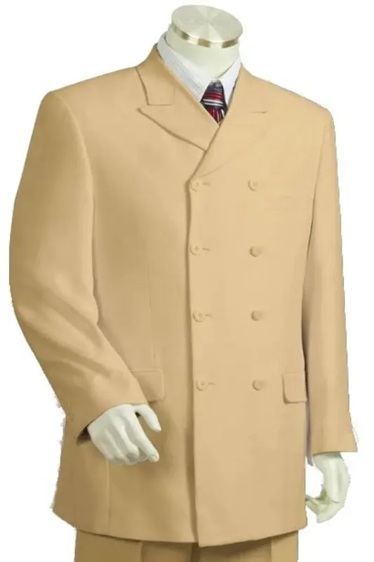 Canto Mens 3 Piece Microfiber Urban Zoot Suit Pic Stitching Formal Wear