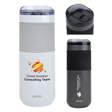24 Custom Perka Avery 17 oz Double Wall, Stainless Steel Tumbler - ...