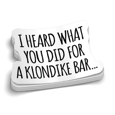 Klondike Bar Hard Hat Decal