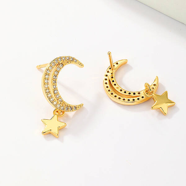 Star Moon Earrings