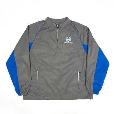 CHAMPION Basketball Pullover Jacket Grey Colourblock Mens L