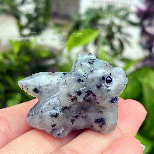 Natural Jade Carved Figurines Statues for Home Desktop Decoration