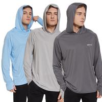 3 Pack Men's Long Sleeve Sweatshirt UV SPF UPF 50+ Fishing Shirts Lightweight Quick Dry Shirts With Hoodies Sun Protection Su...