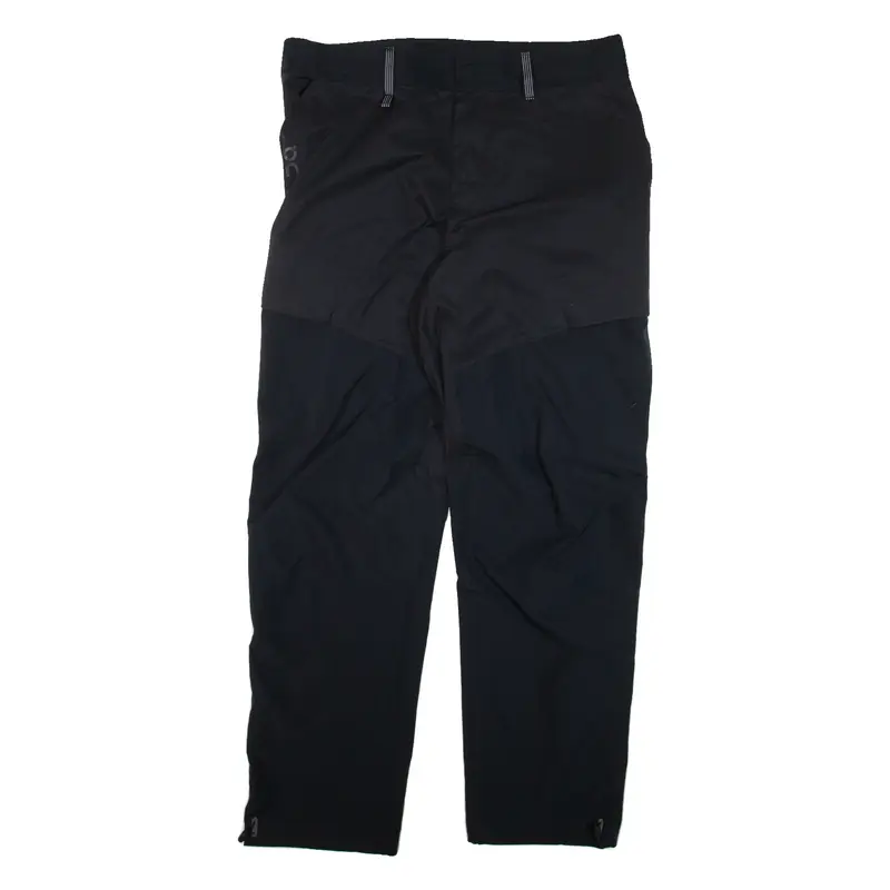 ON CLOUD Mens Trousers Black Relaxed Straight W38 L32