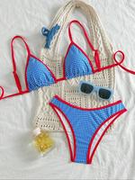 Women's Polka Dot Print Bikini Set, Casual Fashion Chic Swimsuit Set, Ladies Swimwear for Beach Holiday Vacation