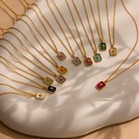 North Star Birthstone Necklace by Caitlyn Minimalist - Celestial Pendant Necklace with Custom Gemstone - Personalized Jewelr...