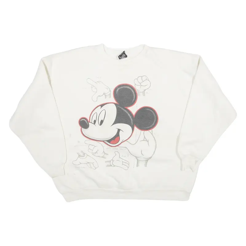 Mickey Mouse Womens Sweatshirt White XL