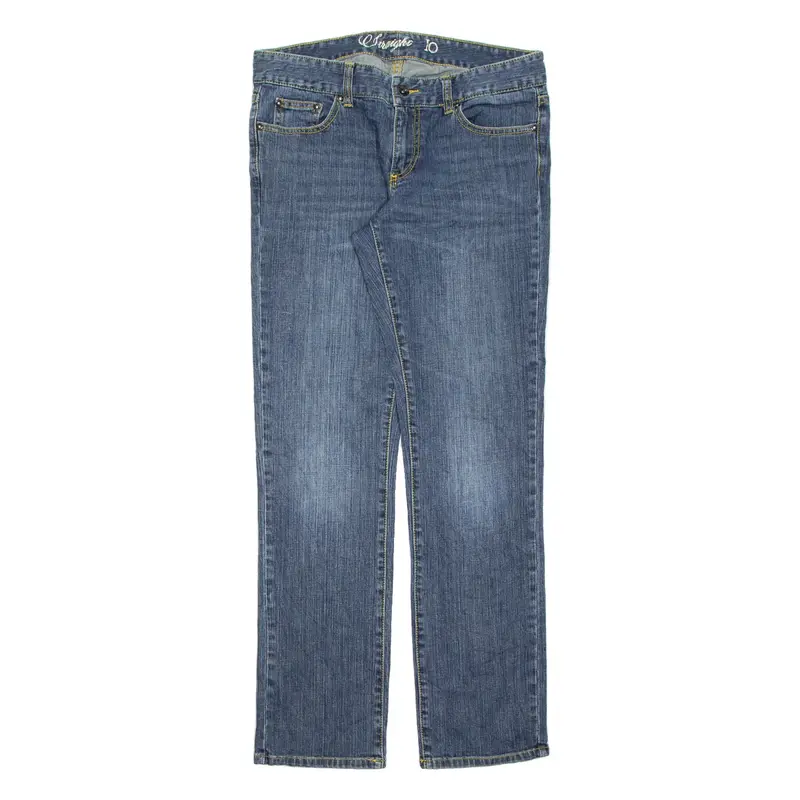TOMMY JEANS Womens Jeans Blue Slim Straight Stone Wash W32 L31