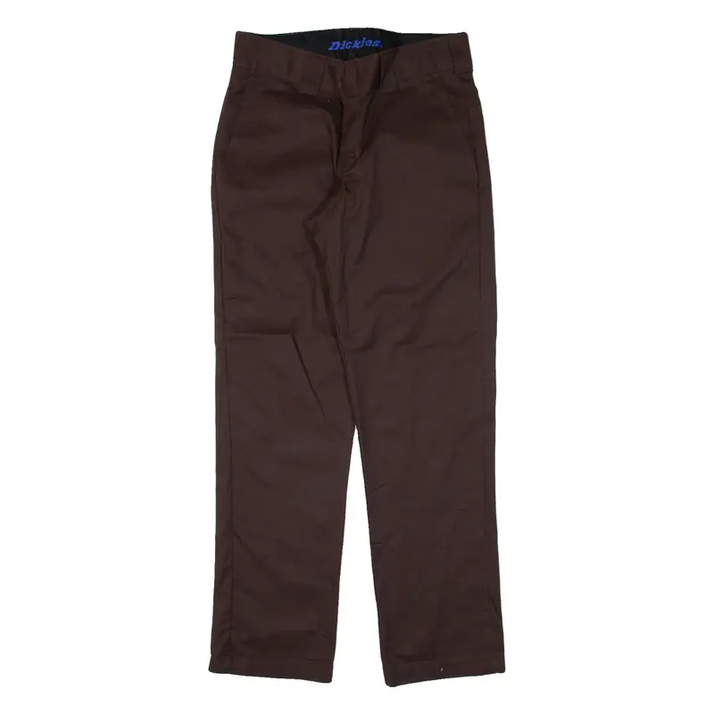 DICKIES Workwear Mens Trousers Brown Slim Tapered W29 L30