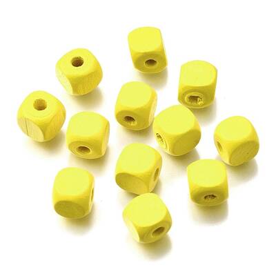Spray Painted Wooden Beads