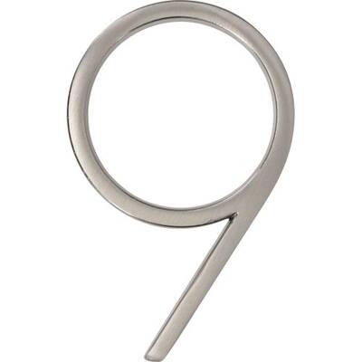 Hillman House Number-9 Distinctions 5 Floating Mount -, Nickel