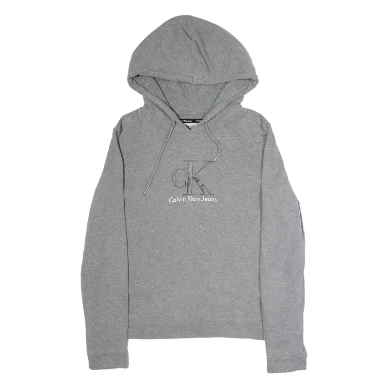 CALVIN KLEIN JEANS Womens Grey Hoodie L
