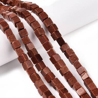 Synthetic Goldstone Beads Strands