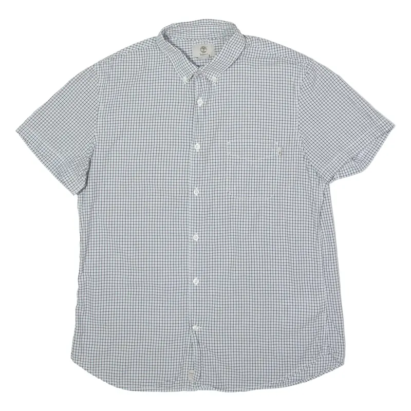 TIMBERLAND Slim Fit Mens Shirt Blue Check L