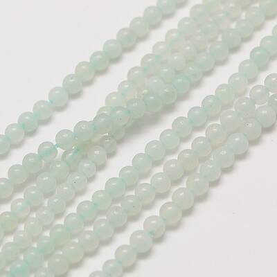 Natural Amazonite Round Bead Strands