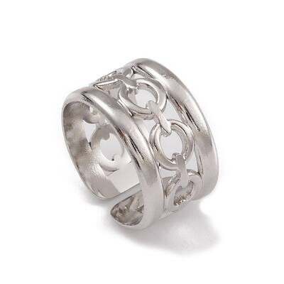 Non-Tarnish 304 Stainless Steel Cuff Rings
