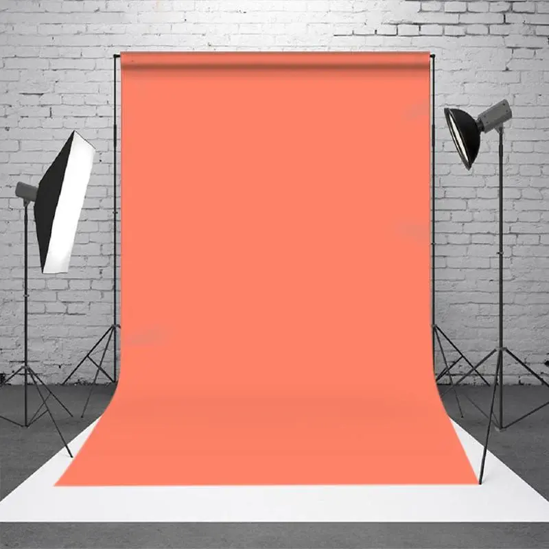 Solid Orange Red Photo Booth Backdrop For Portrait - Aperturee