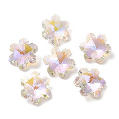 Electroplate Transparent Glass Pendants