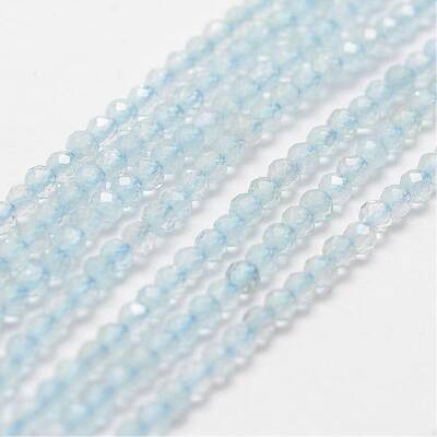 Natural Aquamarine Bead Strands