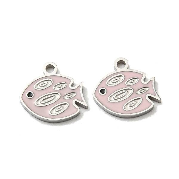 304 Stainless Steel Enamel Charms