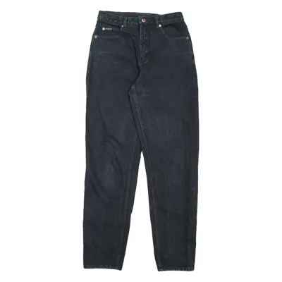 TEDDY'S Womens Jeans Black Regular Mom W26 L31
