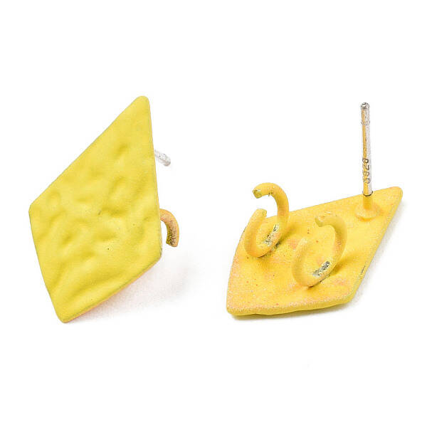 Spray Painted Iron Stud Earring Findings