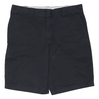 DICKIES Mens Workwear Shorts Black Relaxed XL W38