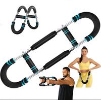 Arm Trainer, 60-110lb Adjustable Chest Workout Equipment, Arm Trainer, Arm Strength Trainer, Portable Power Twister Bar,Porta...