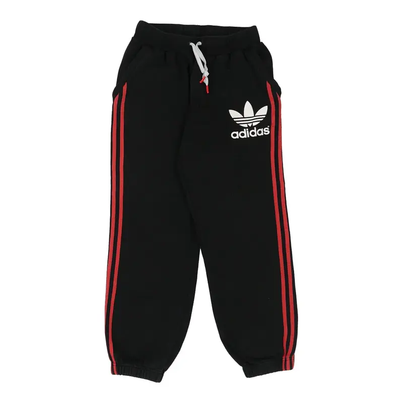 Adidas Spellout Joggers - Medium Black Cotton Blend