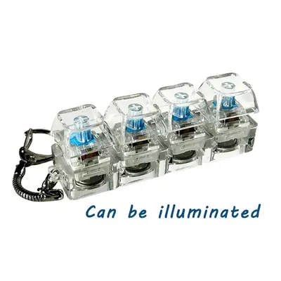 Fidget Keychain – Stress Relief Clicker Keyboard Toy, Perfect for Anxiety & Focus, Fun Office Desk Gadget Gift