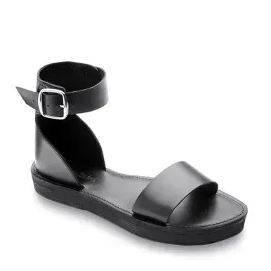 The Camila Leather Flatform Sandal | Color: Black | Size: 8