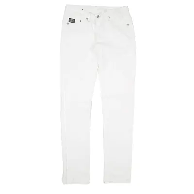 G-STAR Jeans White Denim Slim Straight Womens W29 L34