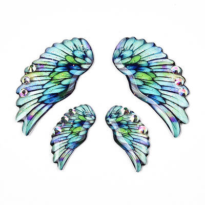 Epoxy Resin Wing Pendants