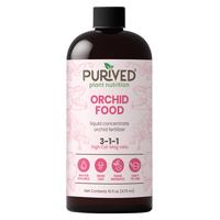 Purived 16oz Orchid Liquid Fertilizer - Makes 50 Gallons, Boosts Blooms & Root Strength, Ideal for Phalaenopsis, Dendrobium &...