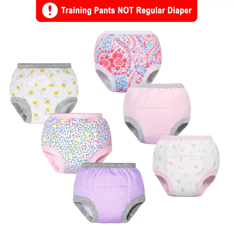 6-Pack Potty Training Pants for Toddlers – Comfortable and Flexible Training Underwear for Boys & Girls